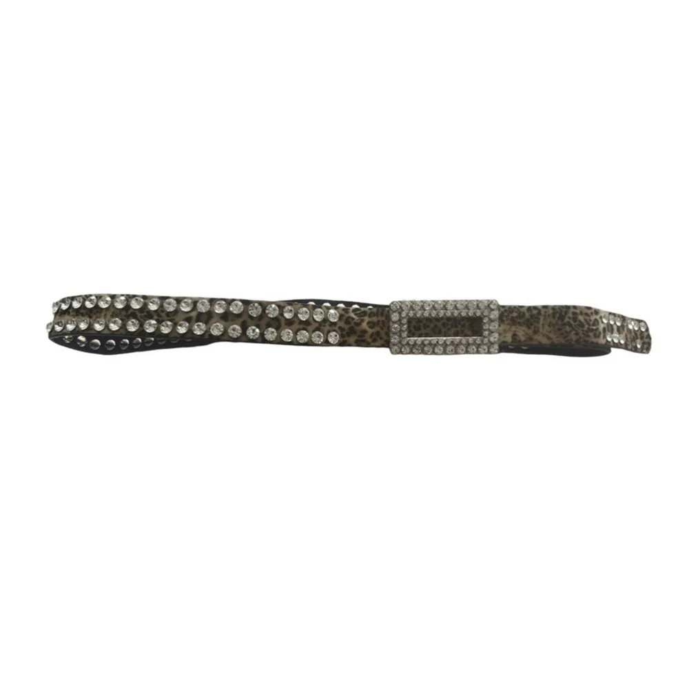 Rhinestone studded belt